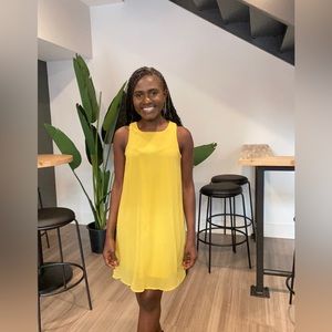 Yellow Sleeveless Dress